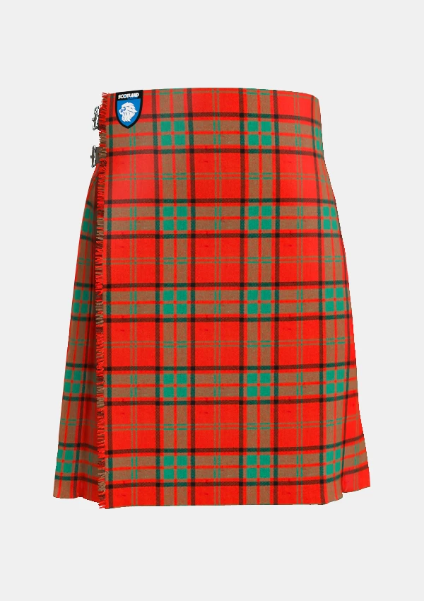 Traditional_Maxwell_tartan_front_image_with_pleated_design_and_adjustable_buckles_for_men