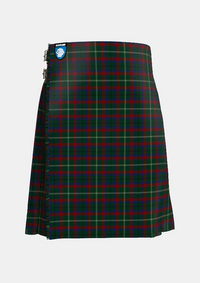 Traditional_Mayo_County_Tartan_2270_kilt_front_image_with_pleated_design_and_adjustable_buckles_for_men