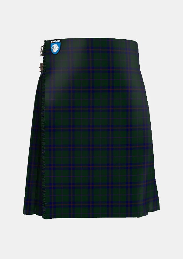 Traditional_McAndrew_B_Tartan_13614_kilt_front_image_with_pleated_design_and_adjustable_buckles_for_men