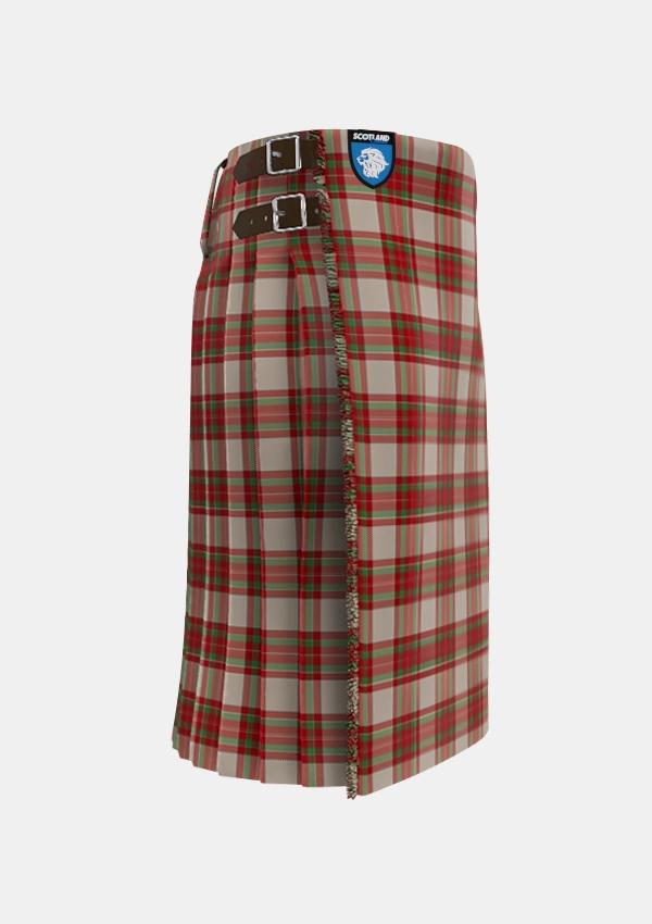 Traditional_McBrayer_Dress_Tartan_7205_kilt_right_image_with_pleated_design_and_adjustable_buckles_for_men