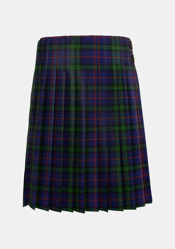 Traditional_McClafferty_Tartan_6471_kilt_back_image_with_pleated_design_and_adjustable_buckles_for_men
