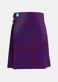 Traditional_McCluskey_David_John_and_Family_Tartan_13334_kilt_front_image_with_pleated_design_and_adjustable_buckles_for_men