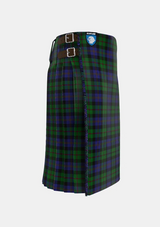 Traditional_McEwan_Tartan_kilt_2299_right_image_with_pleated_design_and_adjustable_buckles_for_men