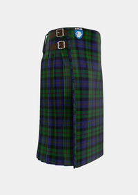 Traditional_McEwan_Tartan_kilt_2299_right_image_with_pleated_design_and_adjustable_buckles_for_men