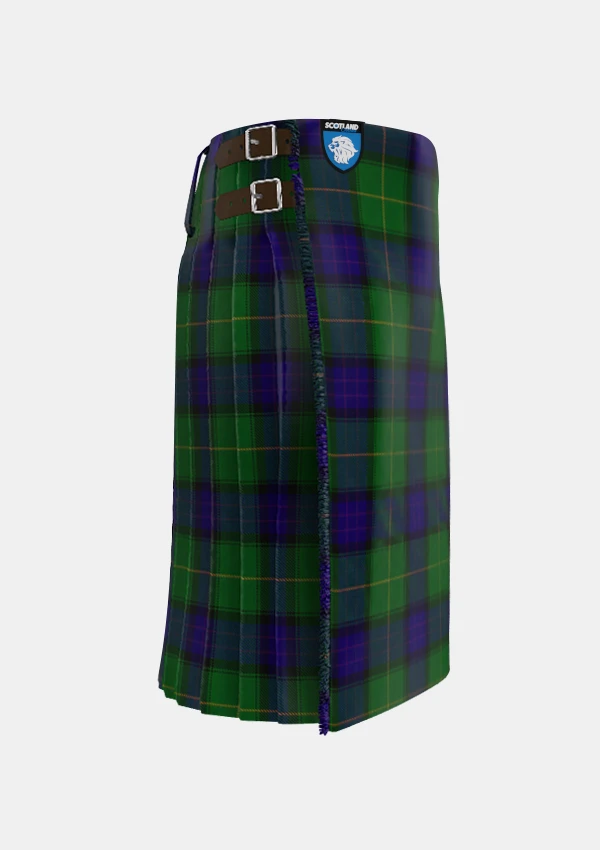 Traditional_McFadden_Tartan_kilt_2656_right_image_with_pleated_design_and_adjustable_buckles_for_men
