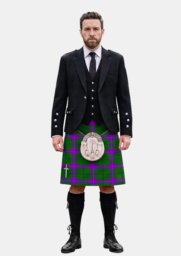 Traditional_McGuinness_Tam_Tartan_10581_Kilt_and_Argyle_Jacket_Kilt_Outfits_front_image