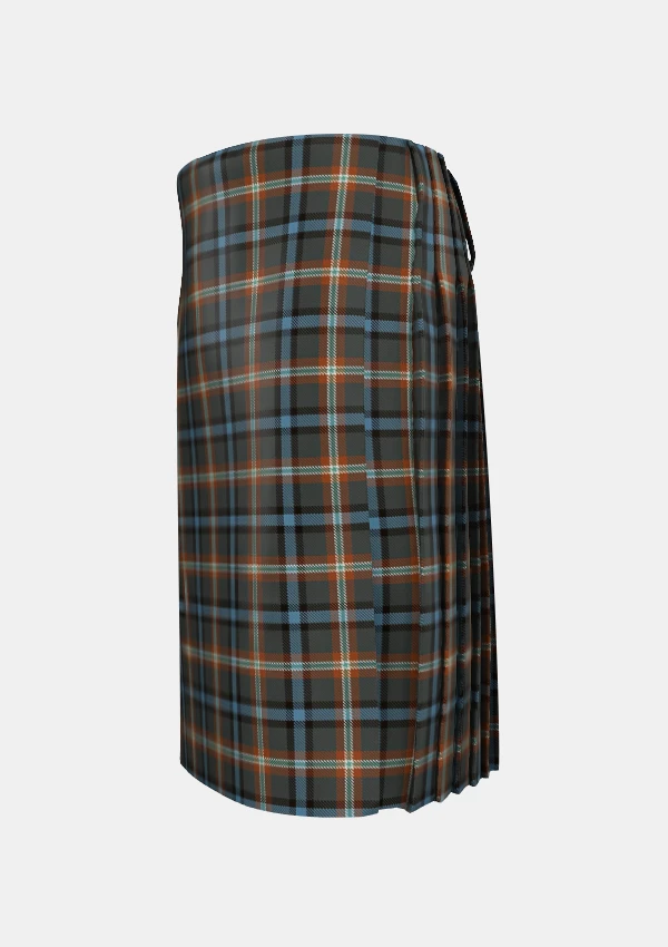 Traditional_McHale_Barry_Tartan_10708_kilt_left_image_with_pleated_design_and_adjustable_buckles_for_men