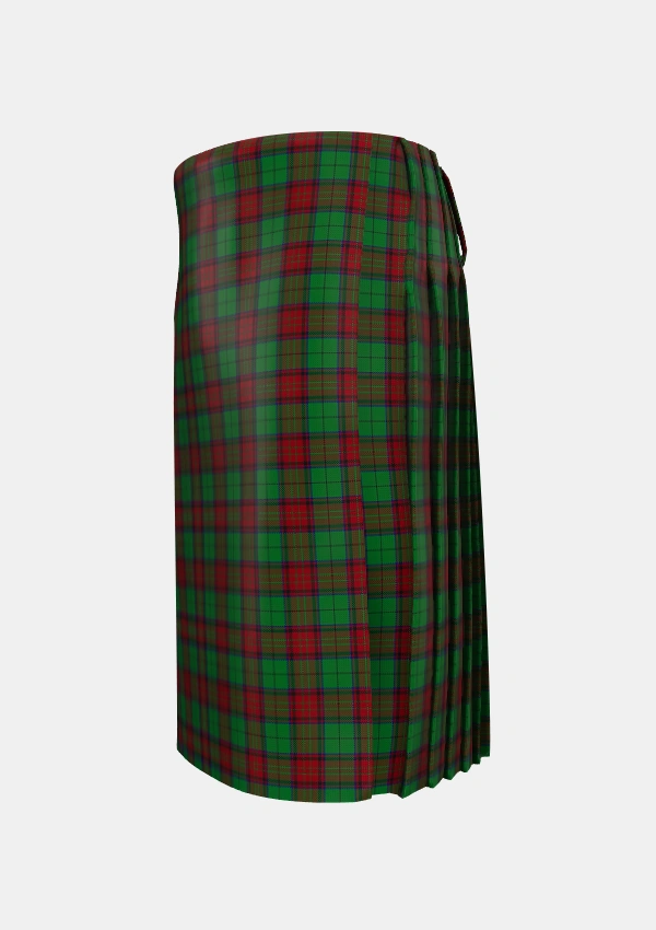 Traditional_McInery_Personal_Tartan_3391_kilt_left_image_with_pleated_design_and_adjustable_buckles_for_men