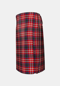 Traditional_McKee_Dot_Tartan_11057_kilt_left_image_with_pleated_design_and_adjustable_buckles_for_men
