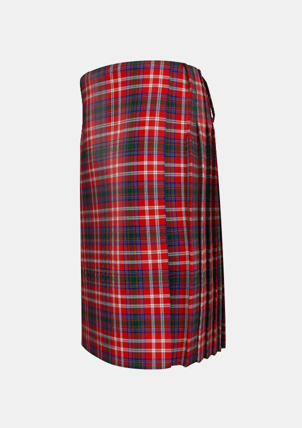 Traditional_McKee_Dot_Tartan_11057_kilt_left_image_with_pleated_design_and_adjustable_buckles_for_men