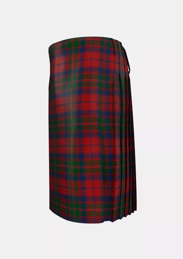 Traditional_McKimm_J_W_Tartan_12889_kilt_left_image_with_pleated_design_and_adjustable_buckles_for_men