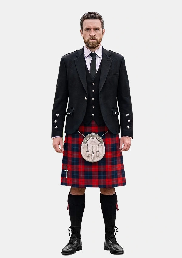 Traditional_McKnight_Tartan_2179_Kilt_and_Argyle_Jacket_Kilt_Outfits_front_image