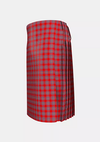 Traditional_McLaughlin_K_and_Family_Tartan_14569_kilt_left_image_with_pleated_design_and_adjustable_buckles_for_men