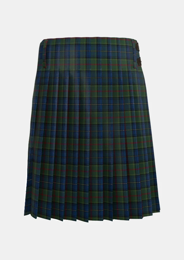 Traditional_McMeeken_Tartan_kilt_10089_back_image_with_pleated_design_and_adjustable_buckles_for_men