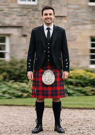 Traditional_Mcgowan_tartan_Kilt_and_Argyle_Jacket_Kilt_Outfit_front_image