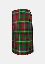 Traditional_Mcguire_tartan_6065_kilt_left_image_with_pleated_design_and_adjustable_buckles_for_men