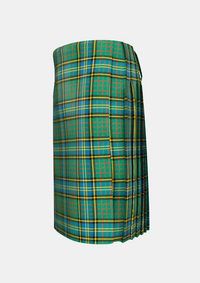 Traditional_Mcmillan_Hunting_tartan_left_image_with_pleated_design_and_adjustable_buckles_for_men
