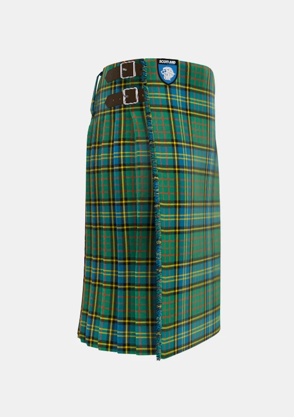 Traditional_Mcmillan_Hunting_tartan_right_image_with_pleated_design_and_adjustable_buckles_for_men