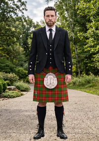 Traditional_Melieres_Frost_Tartan_10069_Kilt_and_Argyle_Jacket_Kilt_Outfit_front_image