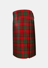 Traditional_Melrose_Tartan_kilt_3926_left_image_with_pleated_design_and_adjustable_buckles_for_men