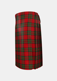Traditional_Melrose_Tartan_kilt_3926_left_image_with_pleated_design_and_adjustable_buckles_for_men