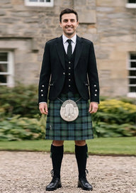 Traditional_Melville_tartan_6328_Kilt_and_Argyle_Jacket_Kilt_Outfit_front_image