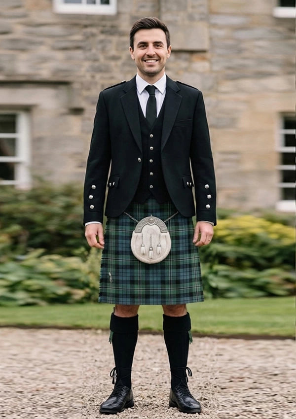 Traditional_Melville_tartan_6328_Kilt_and_Argyle_Jacket_Kilt_Outfit_front_image