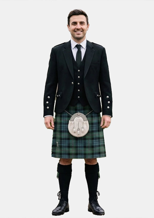 Traditional_Melville_tartan_6328_Kilt_and_Argyle_Jacket_Kilt_Outfits_front_image