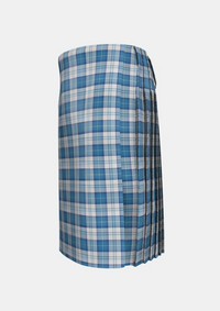 Traditional_Menzies_Dress_Blue_White_Tartan_1756_kilt_left_image_with_pleated_design_and_adjustable_buckles_for_men