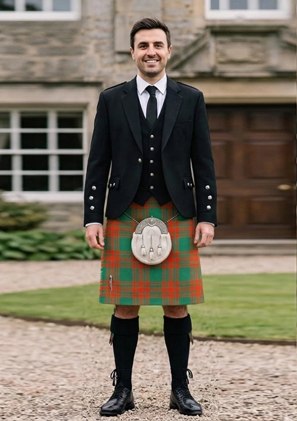 Traditional_Menzies_tartan_894_Kilt_and_Argyle_Jacket_Kilt_Outfit_front_image