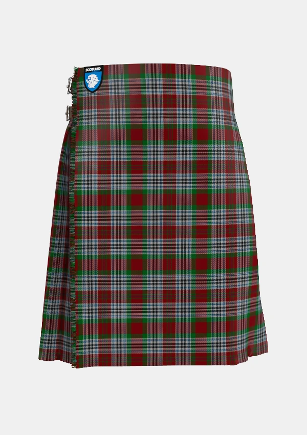 Traditional_Metcalf_Tartan_kilt_front_image_with_pleated_design_and_adjustable_buckles_for_men