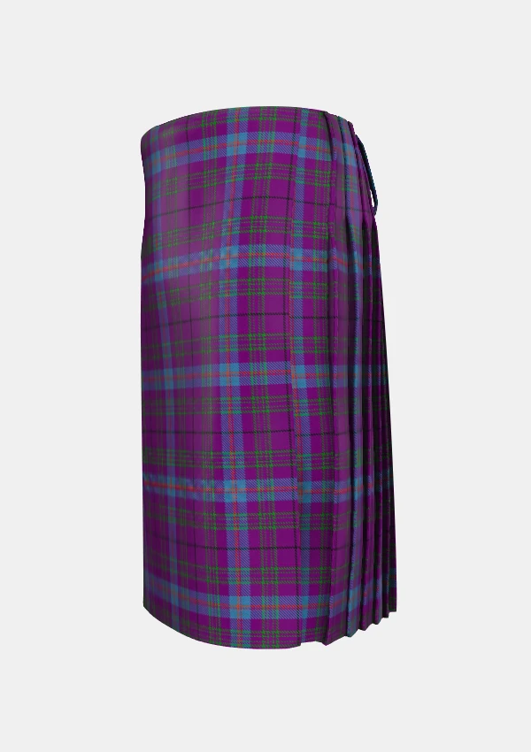 Traditional_Michie_Tartan_kilt_left_image_with_pleated_design_and_adjustable_buckles_for_men
