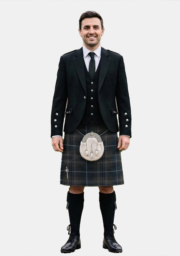 Traditional_Midnight_Pride_Tartan_Kilt_and_Argyle_Jacket_Kilt_Outfits_front_image