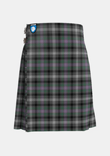 Traditional_Midnight_Thistle_Tartan_kilt_7499_front_image_with_pleated_design_and_adjustable_buckles_for_men