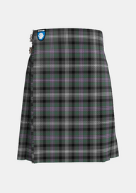 Traditional_Midnight_Thistle_Tartan_kilt_7499_front_image_with_pleated_design_and_adjustable_buckles_for_men