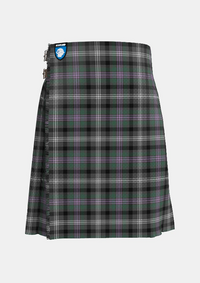 Traditional_Midnight_Thistle_Tartan_kilt_7499_front_image_with_pleated_design_and_adjustable_buckles_for_men
