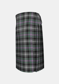 Traditional_Midnight_Thistle_Tartan_kilt_7499_left_image_with_pleated_design_and_adjustable_buckles_for_men