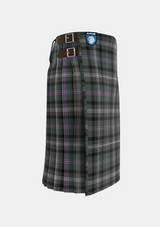 Traditional_Midnight_Thistle_Tartan_kilt_7499_right_image_with_pleated_design_and_adjustable_buckles_for_men