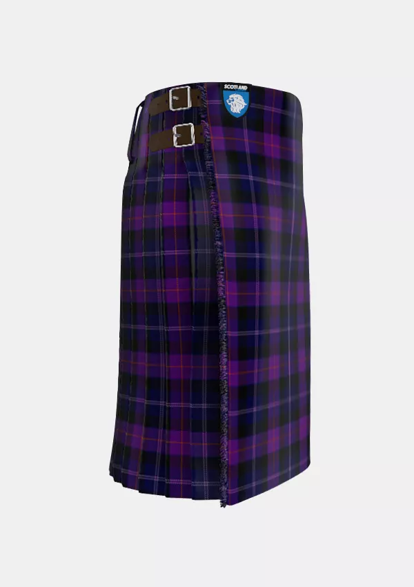 Traditional_Millar_Euan_Tartan_15279_kilt_right_image_with_pleated_design_and_adjustable_buckles_for_men
