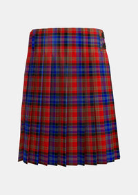 Traditional_Moir_Tartan_kilt_10326_back_image_with_pleated_design_and_adjustable_buckles_for_men