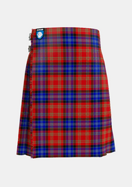 Traditional_Moir_Tartan_kilt_10326_front_image_with_pleated_design_and_adjustable_buckles_for_men