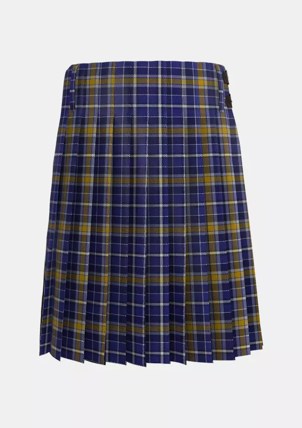 Traditional_Monaghan_County_Crest_Range_Tartan_7412_kilt_back_image_with_pleated_design_and_adjustable_buckles_for_men