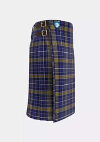 Traditional_Monaghan_County_Crest_Range_Tartan_7412_kilt_right_image_with_pleated_design_and_adjustable_buckles_for_men