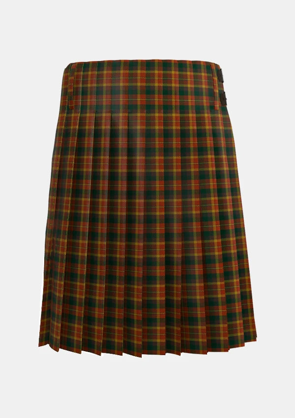 Traditional_Monaghan__County_Tartan_kilt_2267_back_image_with_pleated_design_and_adjustable_buckles_for_men