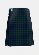 Traditional_Montgomery_2_Tartan_114_kilt_front_image_with_pleated_design_and_adjustable_buckles_for_men