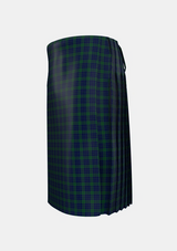 Traditional_Montgomery_2_Tartan_114_kilt_left_image_with_pleated_design_and_adjustable_buckles_for_men