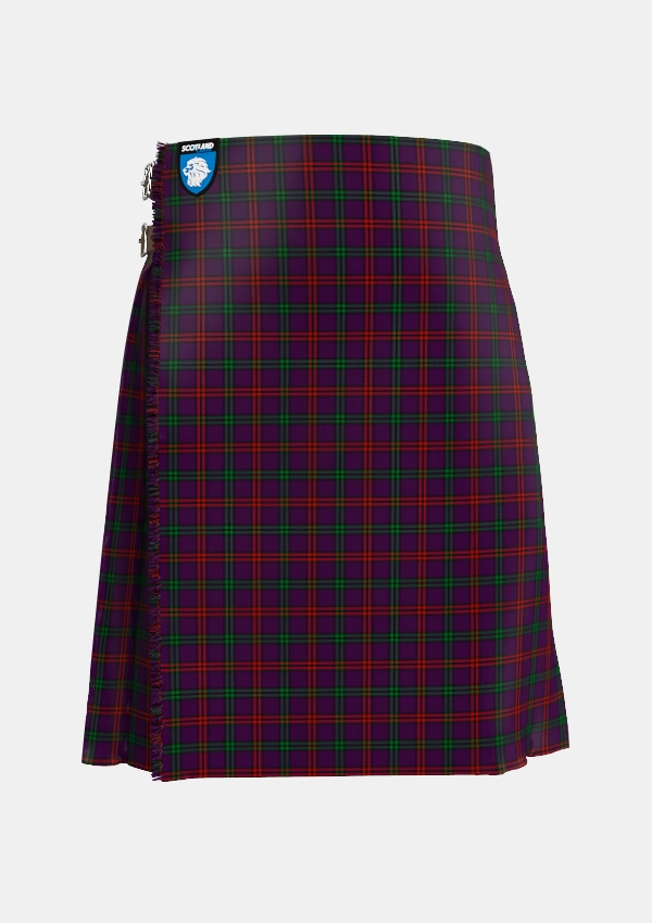 Traditional_Montgomrie_Montgomery_of_Eglinton_Tartan_1082_kilt_front_image_with_pleated_design_and_adjustable_buckles_for_men