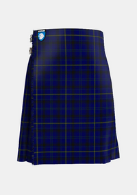 Traditional_Moon_Tartan_kilt_2744_front_image_with_pleated_design_and_adjustable_buckles_for_men