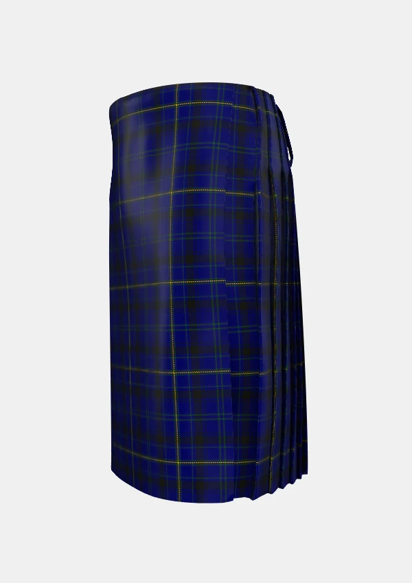 Traditional_Moon_Tartan_kilt_2744_left_image_with_pleated_design_and_adjustable_buckles_for_men