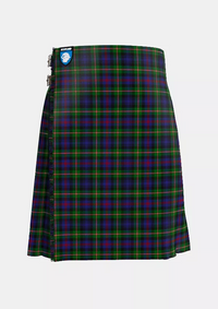 Traditional_Morgan_Tartan_kilt_front_image_with_pleated_design_and_adjustable_buckles_for_men